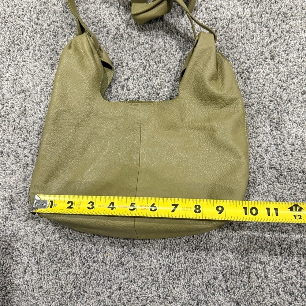 Lucky Brand Sage Green Genuine Leather Magnetic Closure Crossbody W/ Coin Bag - Picture 9 of 12